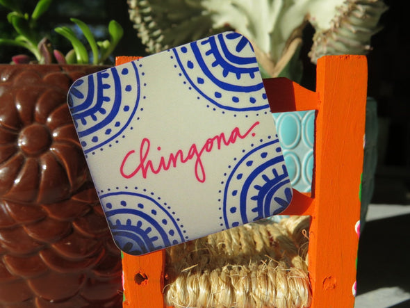 Chingona Vinyl Sticker- Very That design, perfect for planners, bumpers, etc!