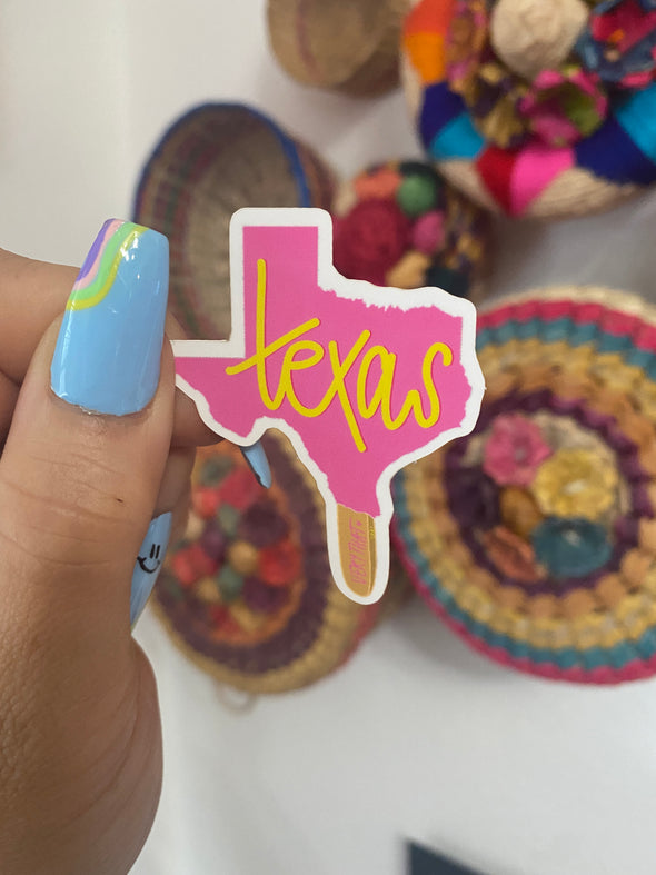 Pink Texas Paleta Sticker