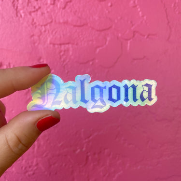 Nalgona Holographic Water Resistant Sticker