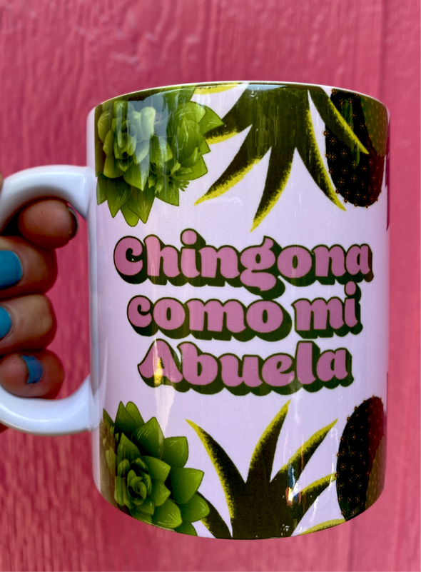 Chingona Como Mi Abuela Mug by Very That | Full Wrap