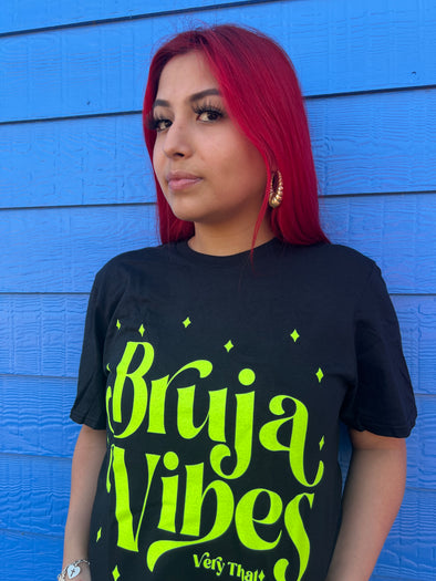 Bruja Vibes Shirt | Softstyle Tee - Neon Yellow