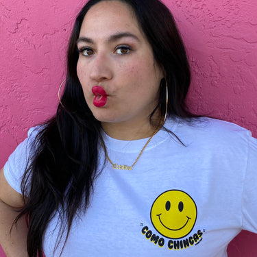 Como Chingas Smiley Face Shirt / Two sided