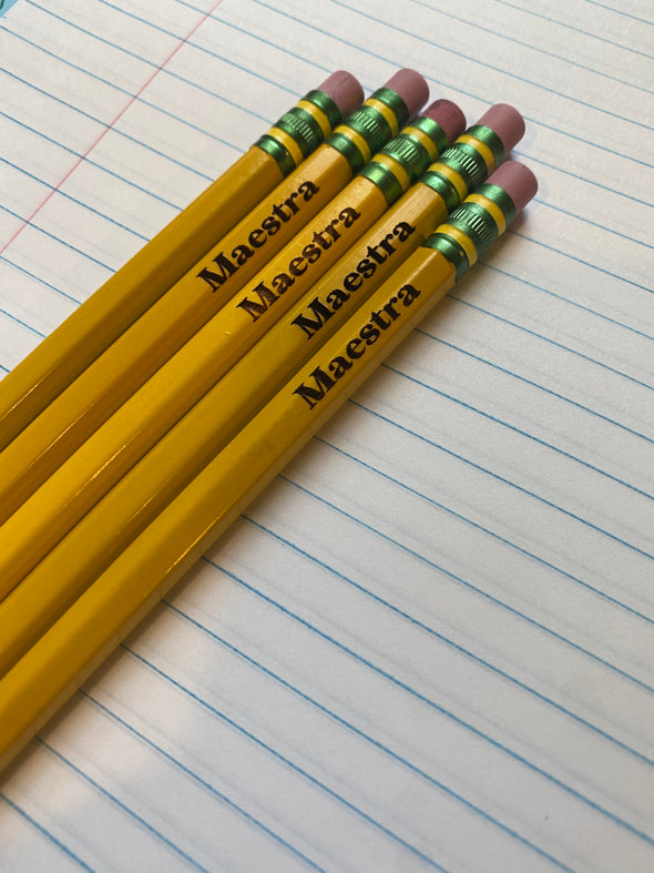 Maestra Engraved Pencil Set