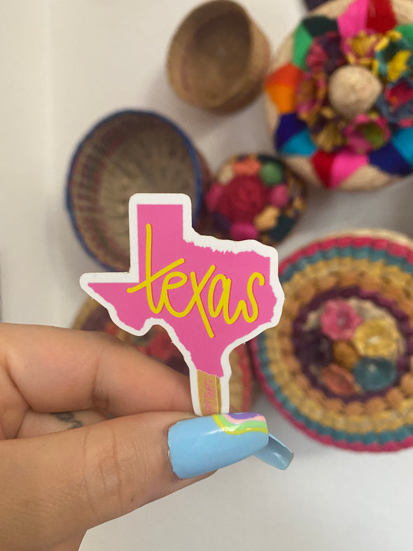 Texas Paleta Sticker l Pink