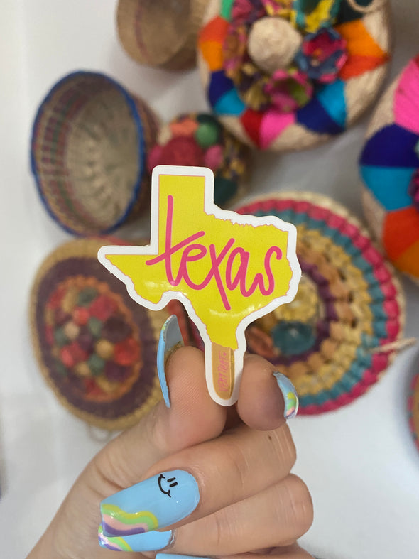 Texas Paleta Sticker l Yellow