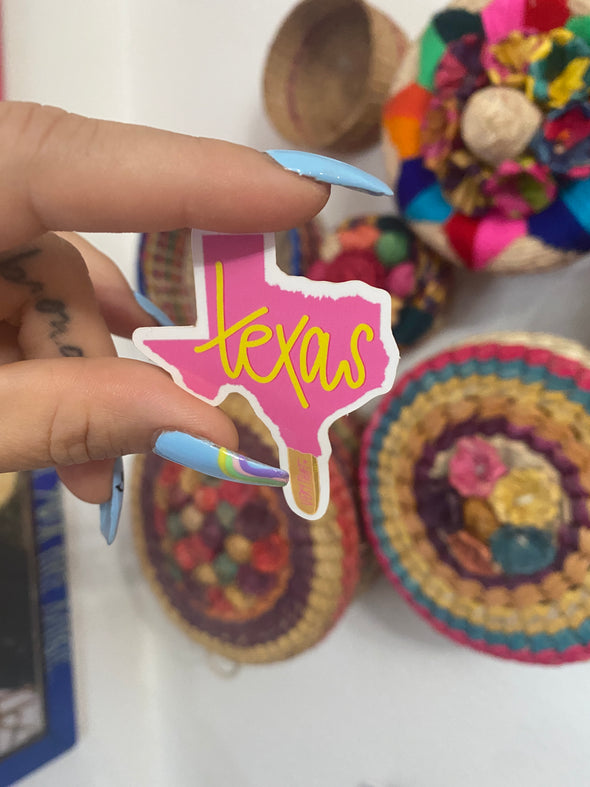 Pink Texas Paleta Sticker