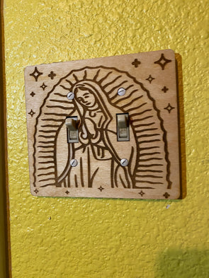 Virgen de Guadalupe Double Lightswitch Cover