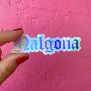 Nalgona Holographic Water Resistant Sticker