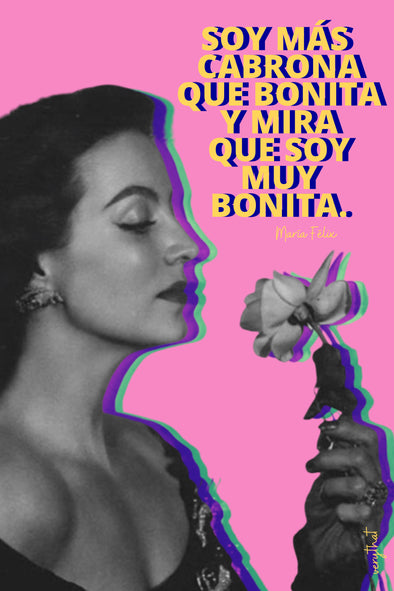 Maria Felix Mas Bonita 12x18 Poster