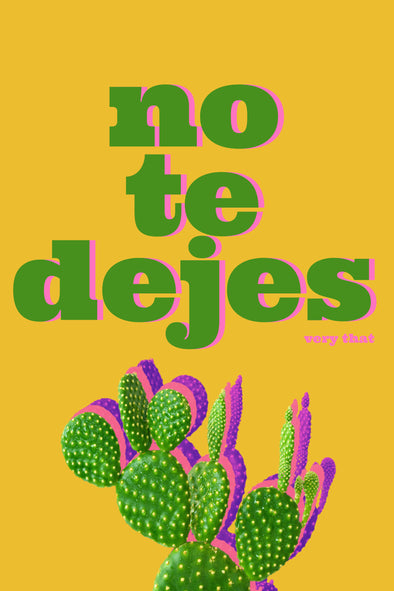 No Te Dejes 12x18 Poster